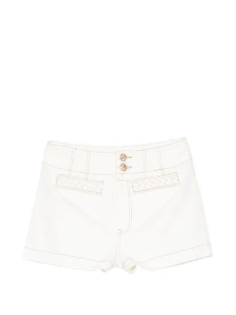 ZIMMERMANN Roselight braided-trim shorts Neutrals 7169ASS264