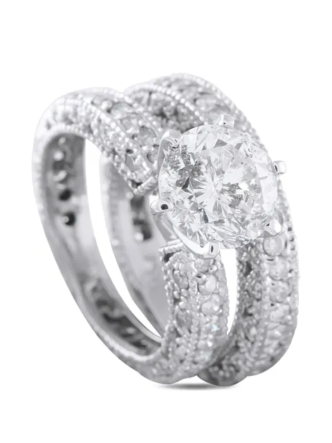LB Exclusive diamond ring set Silver MF06020926