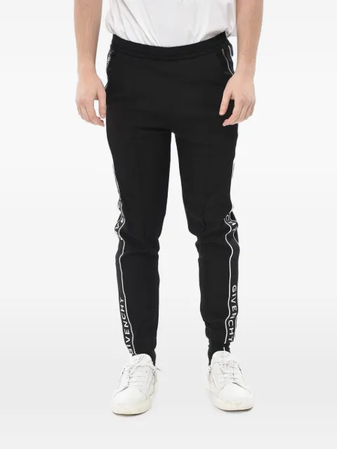 Givenchy logo-tape slim-fit track pants Black BM51FC30Q6