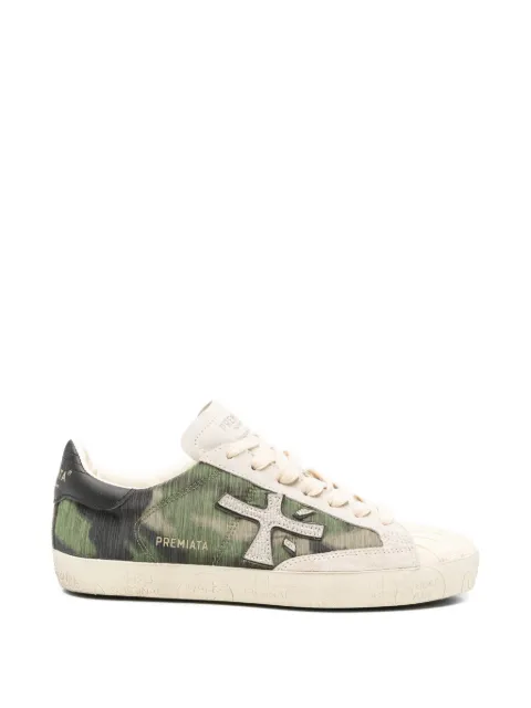 Premiata logo-appliqué sneakers Green STEVEND8058