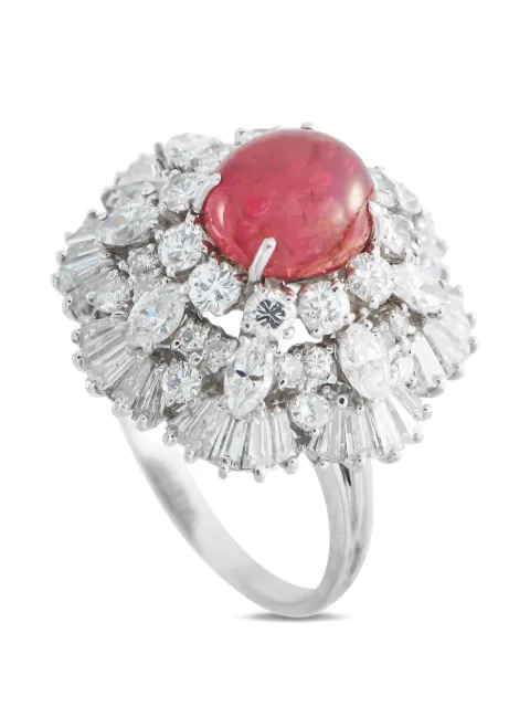 LB Exclusive diamond and ruby ring Silver MF43020526