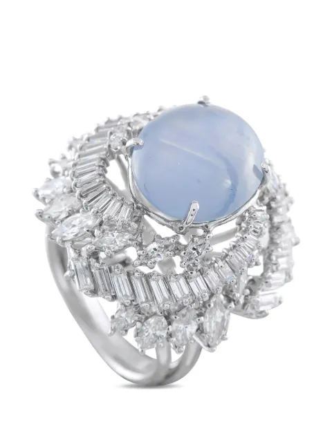 LB Exclusive diamond and sapphire ring Silver MF50020526