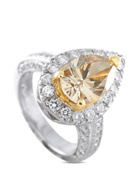 LB Exclusive diamond halo ring Silver MF23020926