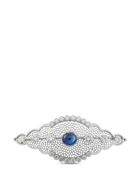 LB Exclusive diamond and sapphire brooch Silver MF29020326