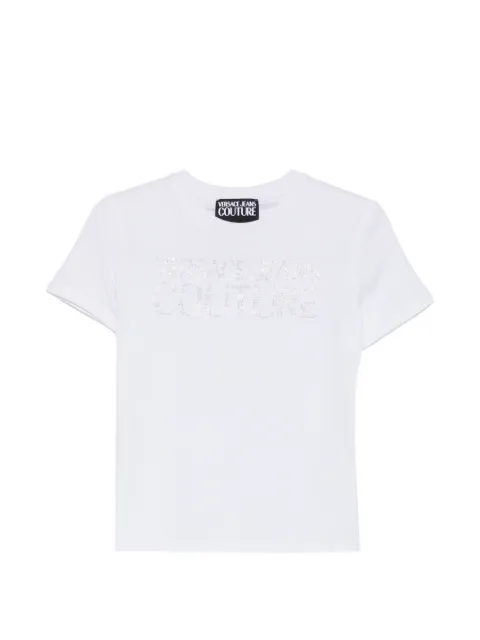 Versace Jeans Couture lettered T-shirt White 80HAHT09CJ03T