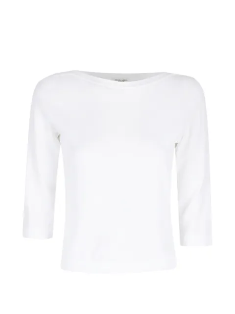 Roberto Collina boat neckline T-shirt White 261FXA31106