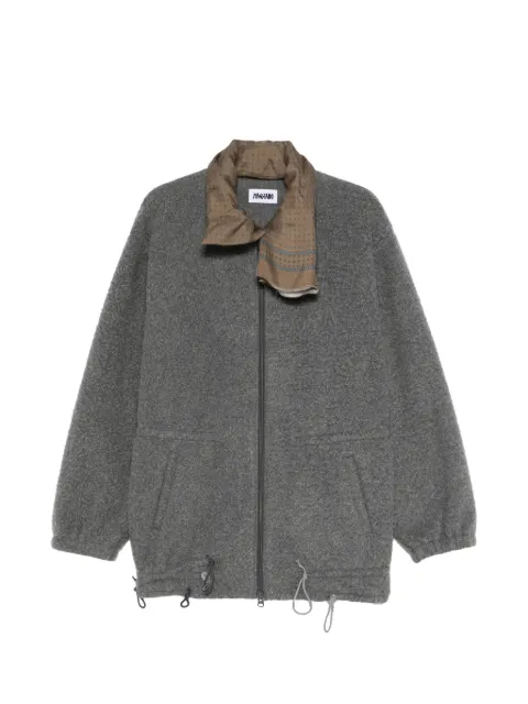 Magliano scarf drawstring coat Grey MGSS26OW01016