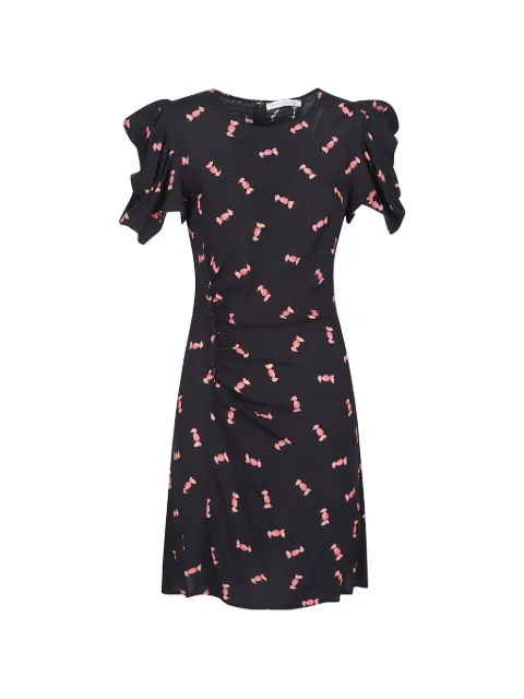 MAR DE MARGARITAS puff-sleeve dress Black MMABW01542