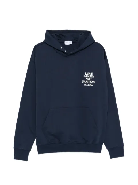 Family First lettering hoodie Blue HS2612