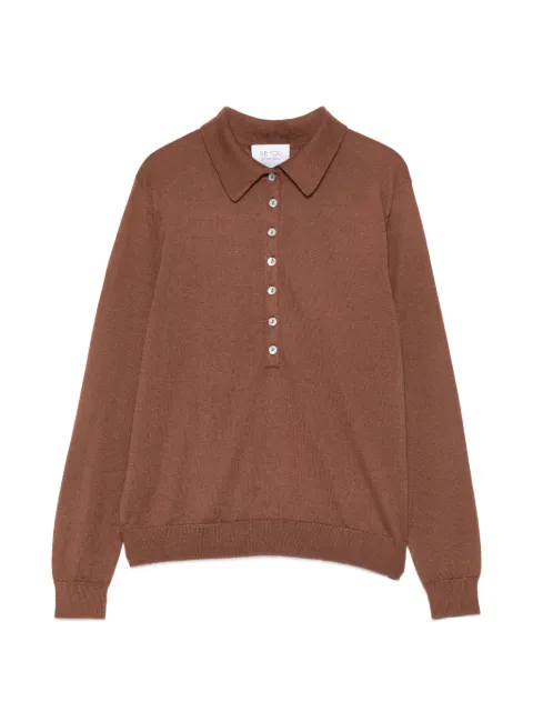 BeYou buttoned polo shirt Brown CDLADY13B6