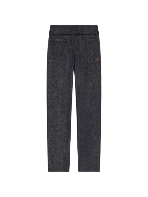 Courrèges logo-detail straight jeans Blue 226DPA454DE0035
