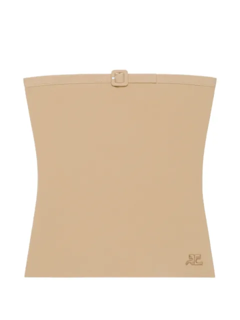 Courrèges buckle-detail tub top Neutrals 226MTO526FI0063