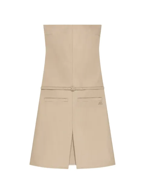 Courrèges belted strapless playsuit Neutrals 226CCB057CO0134