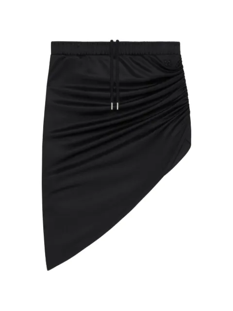 Courrèges asymmetric drawstring skirt Black 226JJU371JS0195