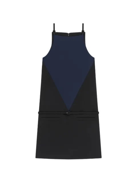 Courrèges buckle-detail mini dress Black 226CRO859PL0170