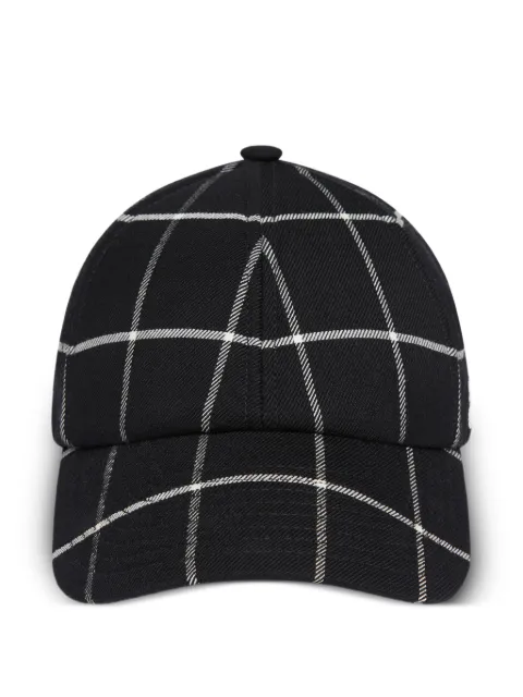 Courrèges signature check cap Black 226TCT048WO0171