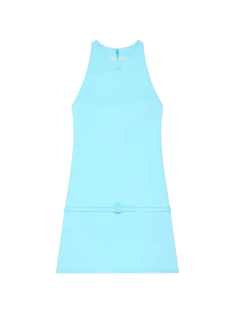 Courrèges A-line belted dress Blue 226CRO885PL0007