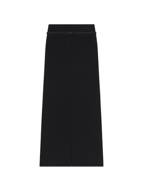 Courrèges flap-pocket maxi skirt Black 226CJU369WO0113