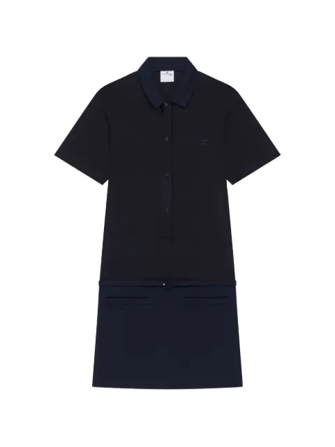 Courrèges mini polo dress Blue 226CRO843WO0113