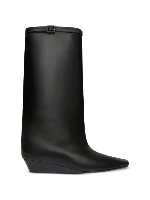 Courrèges square-toe boots Black 226SBT080CR0017