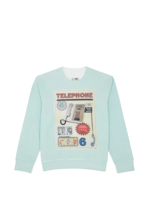 MM6 Maison Margiela graphic-print sweatshirt Blue SH0GU0041M25024
