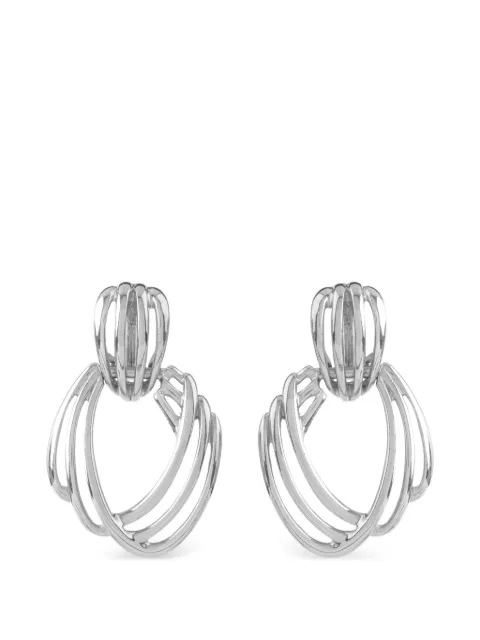 Monet Pre-Owned 1970s opnework clip-on earrings Silver ER021244