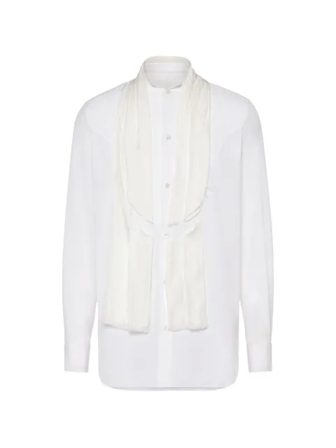 Maison Margiela scarf tailored shirt White S67DT0029S43001