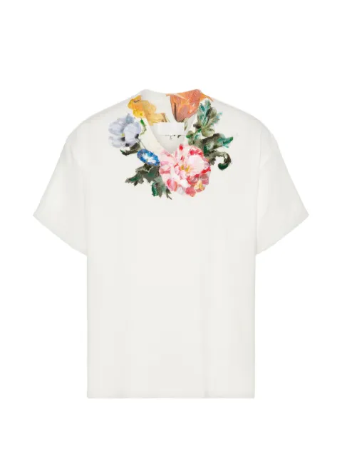 Maison Margiela floral print jersey T-shirt White S67GC0047S24575