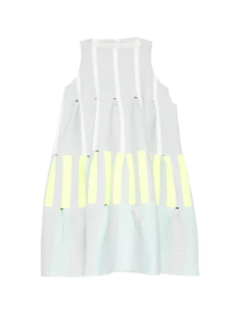 CFCL striped pleated dress Grey CF011KH014