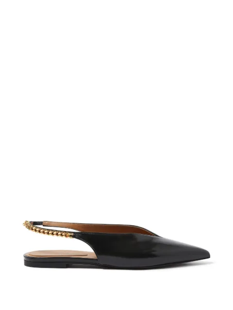 Stella McCartney Falabella flat slingback shoes Black 810680E00295