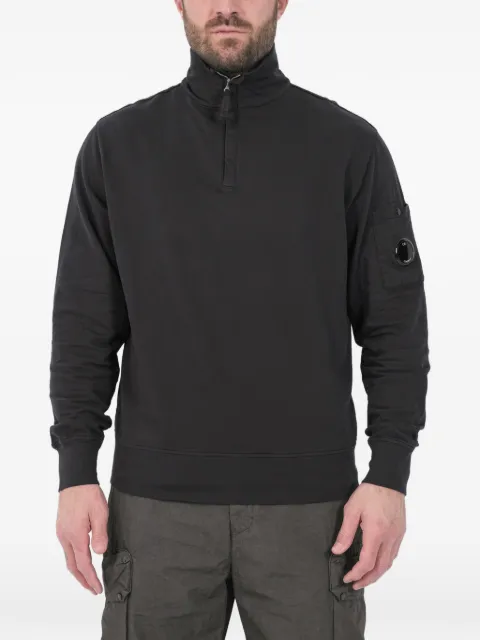 C.P. Company zip funnel neck sweatshirt Black S022A