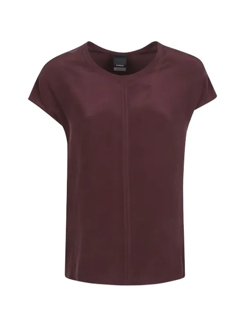 PINKO seam-detail T-shirt Red 106195A2T7