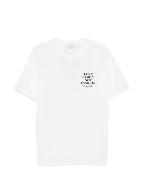 Family First lettering T-shirt White TS2602