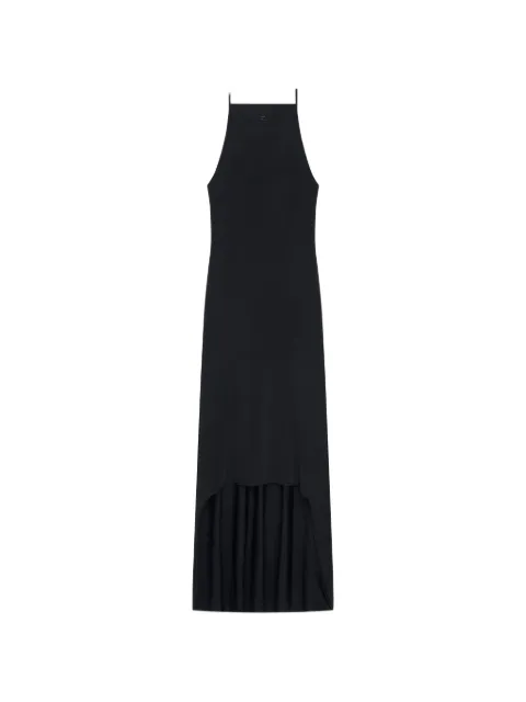 Courrèges halterneck high-low dress Black 226MRO848FI0064
