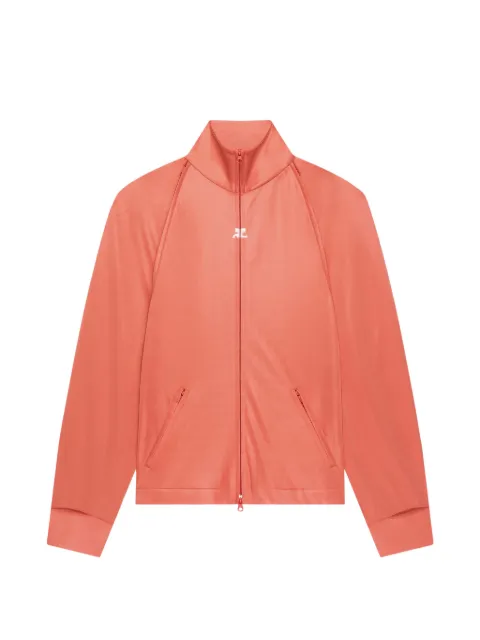 Courrèges zip-up sweatshirt Orange 226JVE167JS0195TANGERINE