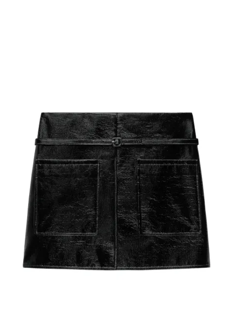 Courrèges flap-pocket mini skirt Black 226CJU368VY0014