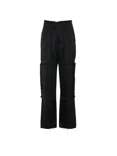 Maison Margiela patchwork satin trousers Black S67KA0089M35852