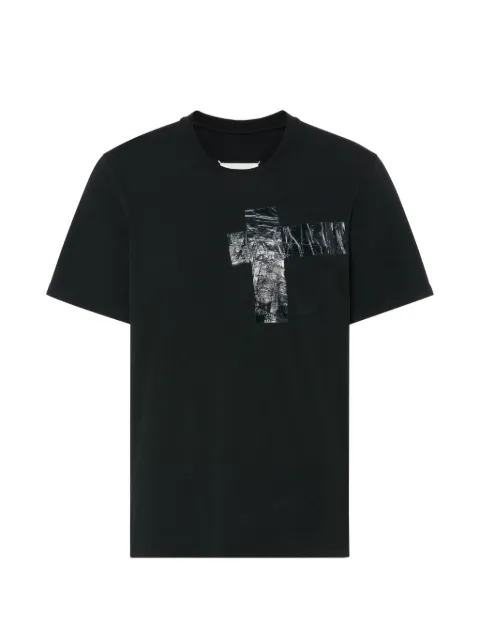 Maison Margiela taped cotton jersey T-shirt Black S67GC0048S24575