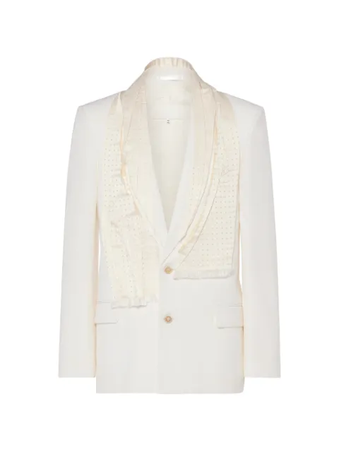 Maison Margiela wool scarf jacket White S67BN0070M35859