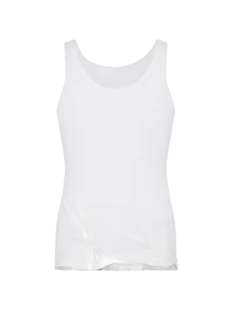 Maison Margiela taped cotton tank top White S67NL0031M20202