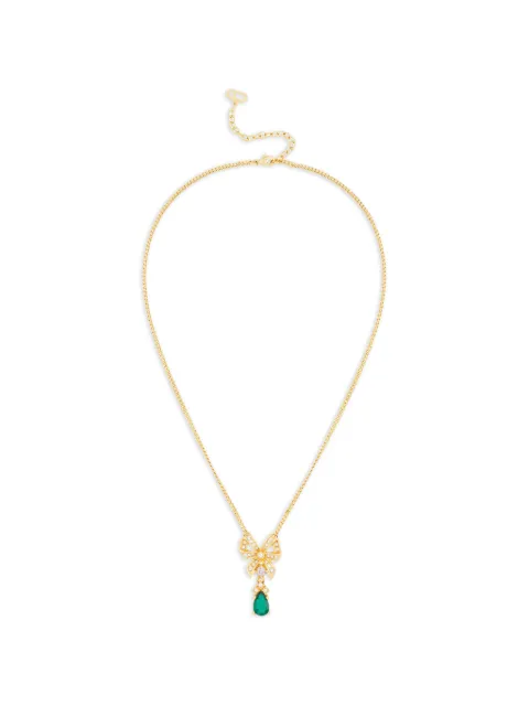Christian Dior Pre-Owned 1980s bow-pendant necklace Gold NL025582