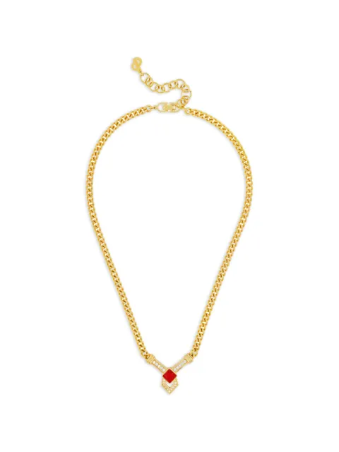 Christian Dior Pre-Owned 1980s curb-chain necklace Gold NL025621
