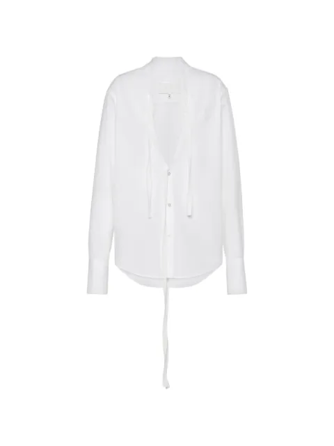Maison Margiela V-neck cotton shirt White S29DT0016S43001