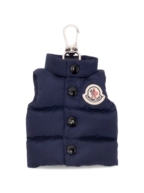 Moncler buttoned padded keyring Blue L209A6F00002M7726