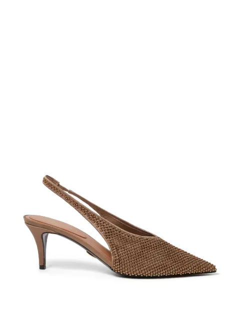 Stella McCartney point-toe heeled pumps Brown 810686E00297