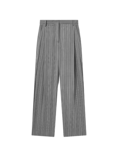 Stella McCartney striped lightweight straight trousers Grey 6440243HR760