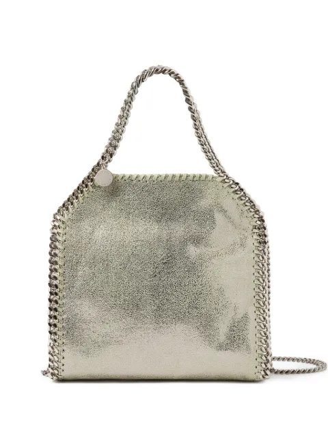 Stella McCartney Falabella mini metallic tote bag Green 371223WP0301
