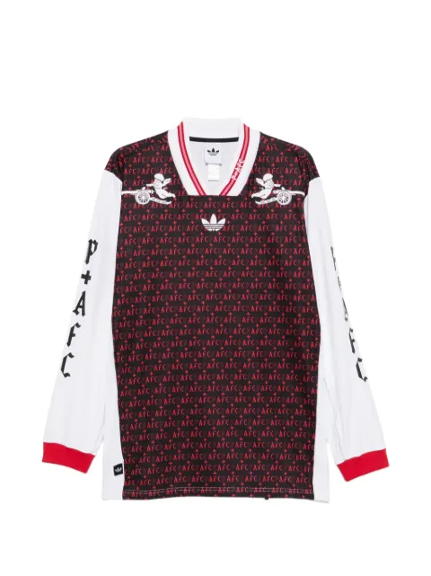 adidas patterned long-sleeved T-shirt Black KC1213