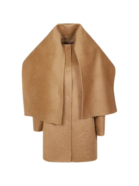 Max Mara Fiumana long-sleeve coat Brown 2426086032600