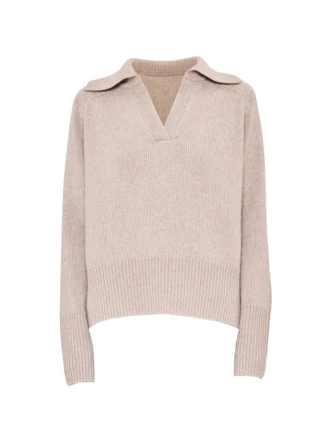 arch4 V-neck collar sweater Neutrals KNJP23218